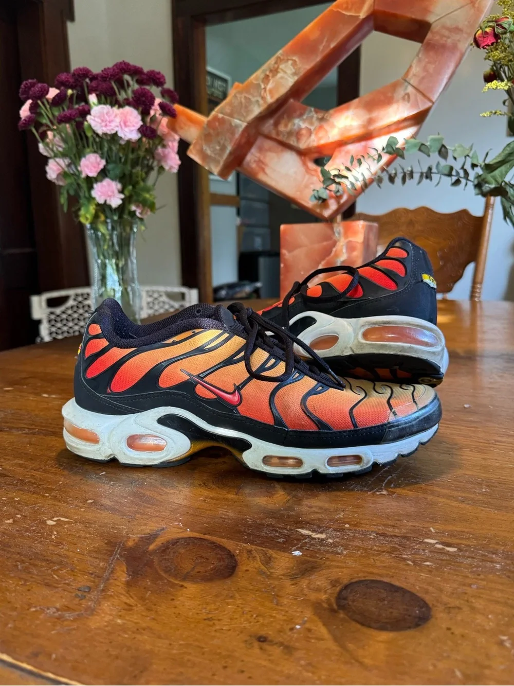Nike Air Max Plus Pimento Sunset 2018 Size 11.5 Authentic Used Athletic Orange